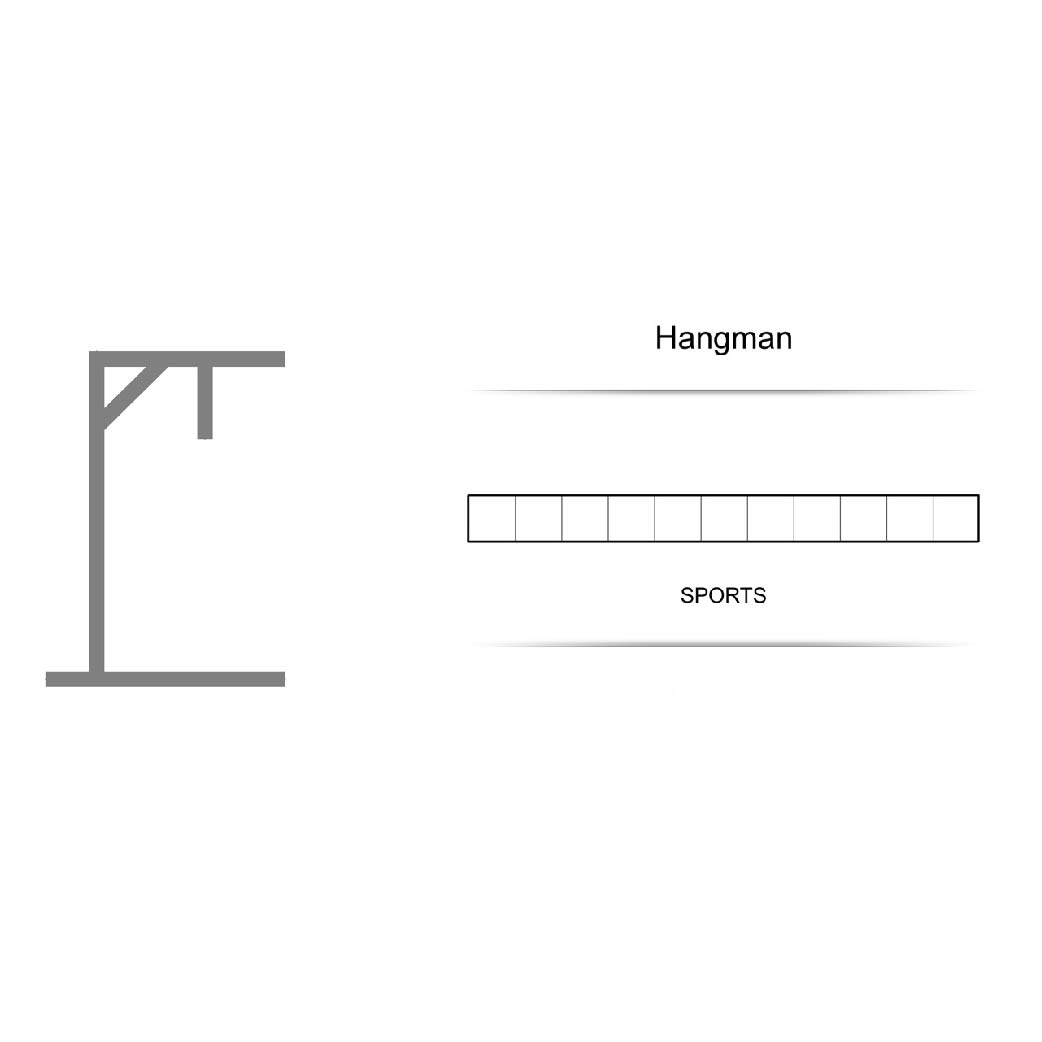 An example of a Hangman puzzle
