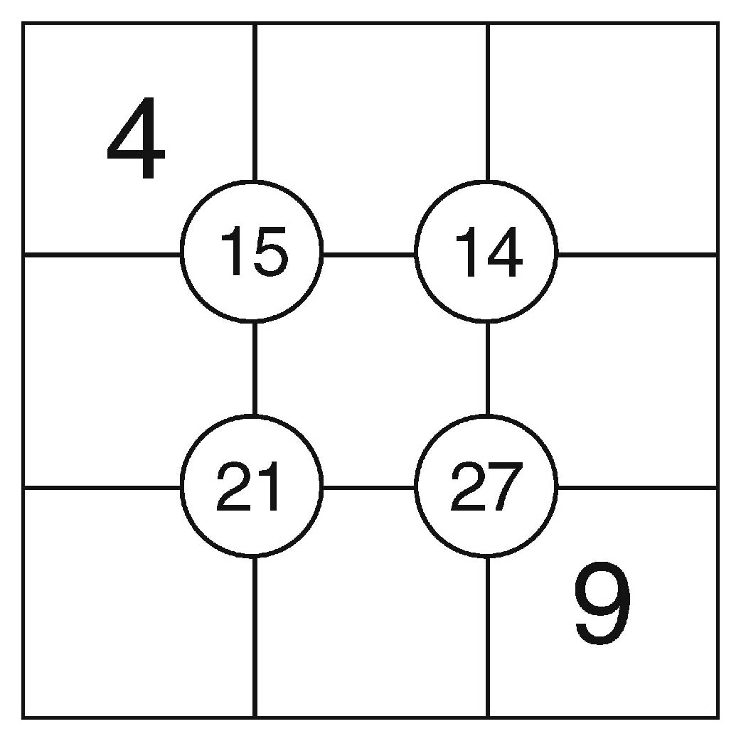 An example of a Sekuta puzzle