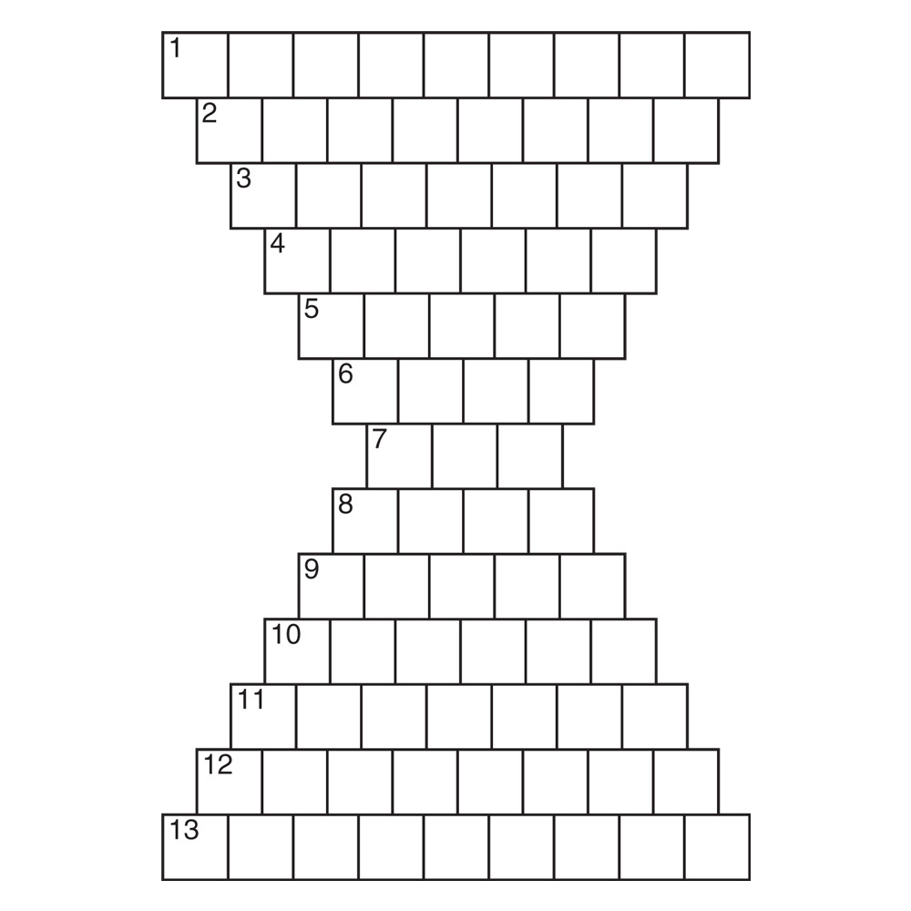 Brickwork puzzle grid