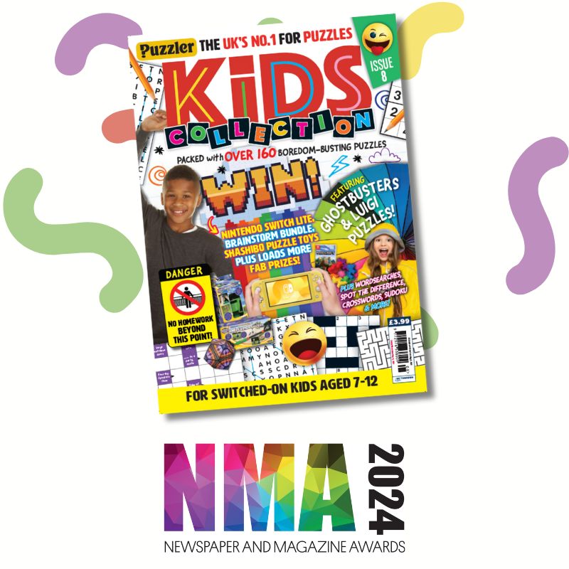 The cover of Kids' Collection magazine with the NMA 2024 logo